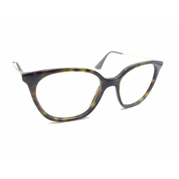 Prada VPR 11T 2AU-1O1 Tortoise Brown Gold Eyeglasses Frames 53-17 140 Italy - Picture 1 of 12